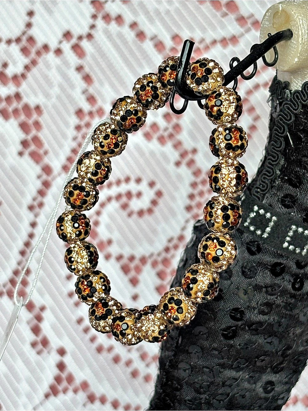 Park Lane Sassy Beautiful Beaded Stretch Bracelet in Gold & Black New